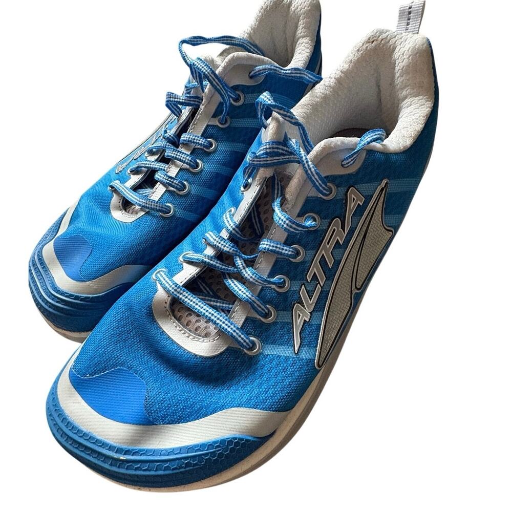 Altra Instinct 2.0 Zero Drop Running Shoes Mens 10 Blue Silver A1333-1 Gorpcore